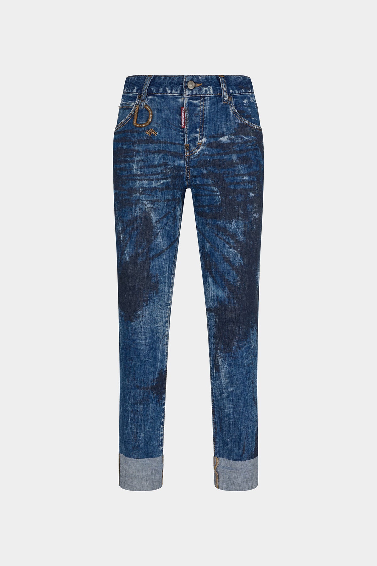 BLACK SHADOW DARK WASH COOL GIRL JEANS