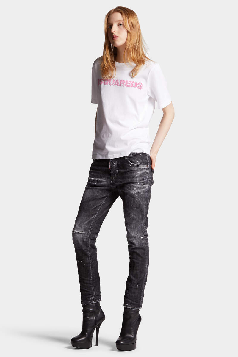 BLACK CLOUD WASH COOL GIRL JEANS