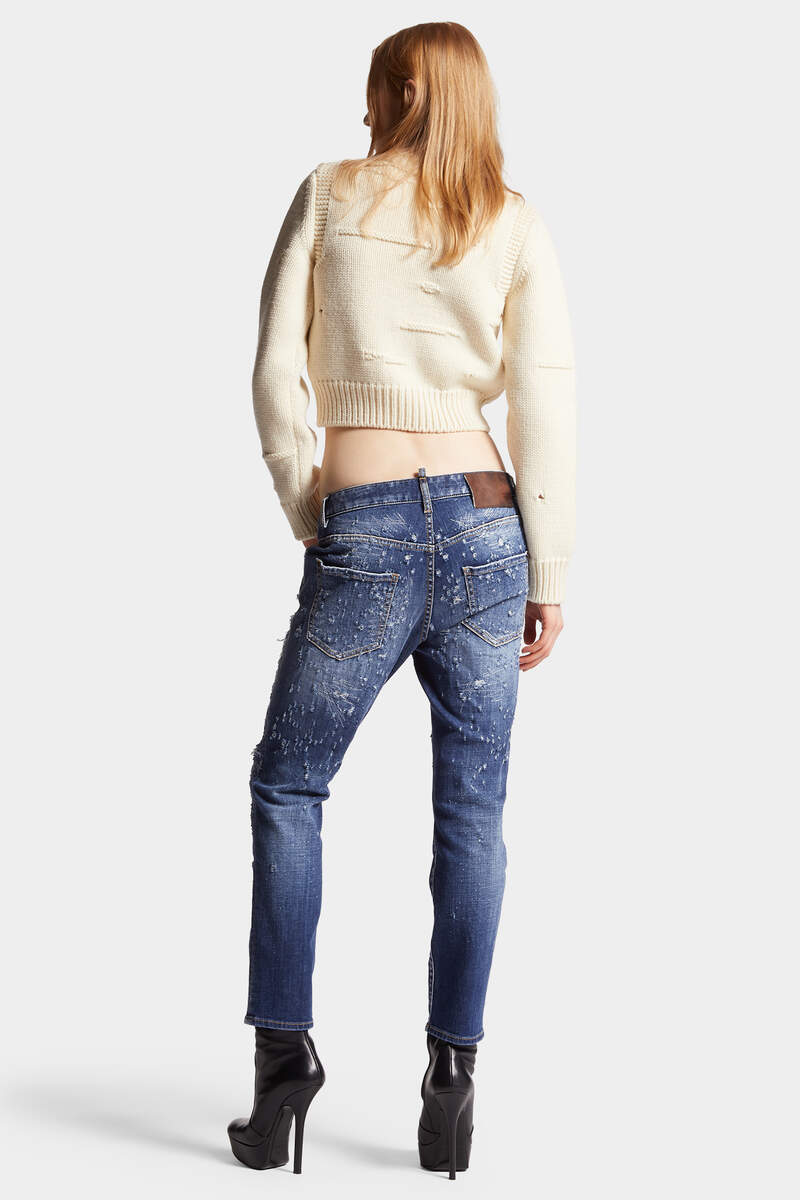 MEDIUM WOOD WORM WASH COOL GIRL JEANS