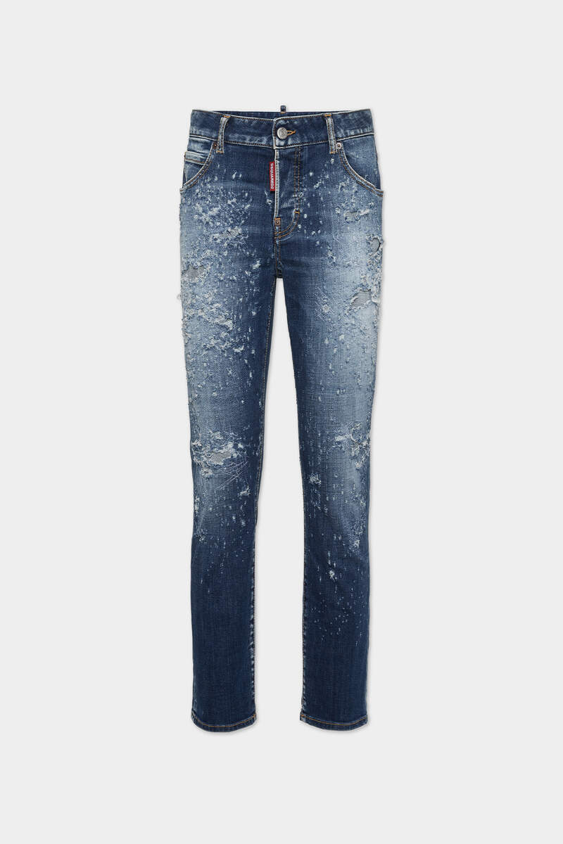 MEDIUM WOOD WORM WASH COOL GIRL JEANS