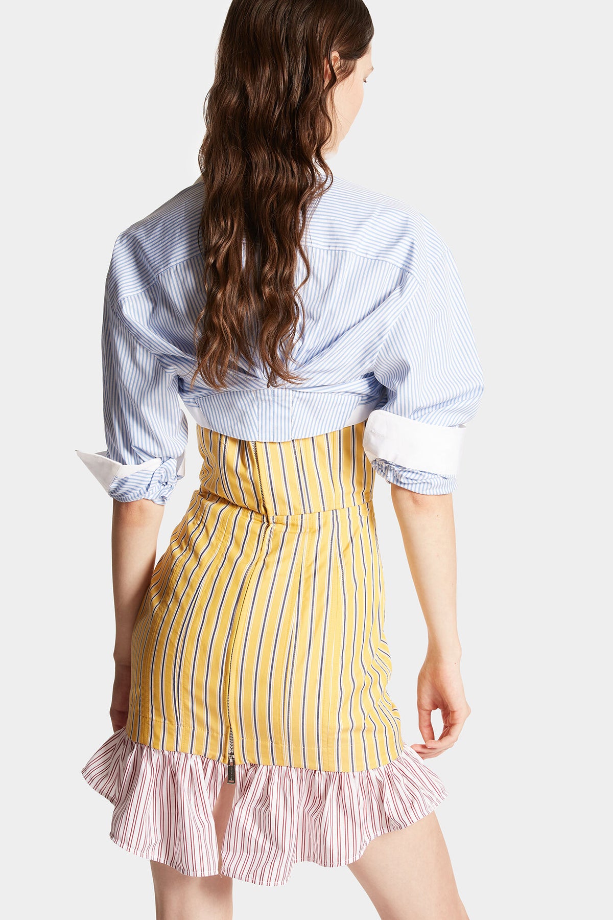 STRIPED SHRUG SHIRT