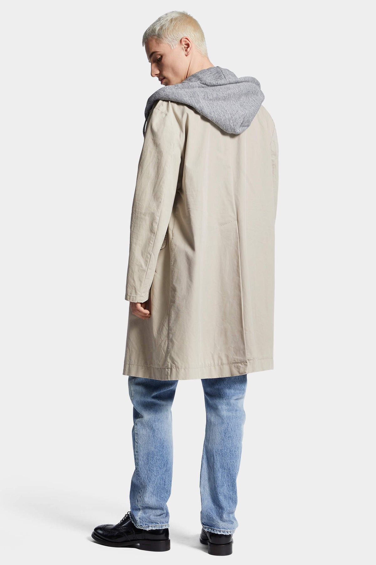 Hooded Washed Coat