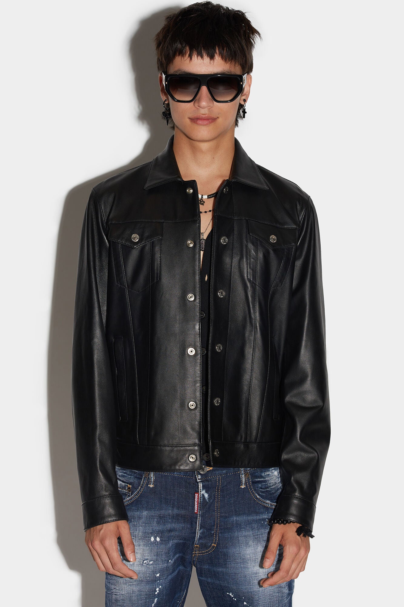 LEATHER DAN JEAN JACKET – YC Group|Luxury Fashion