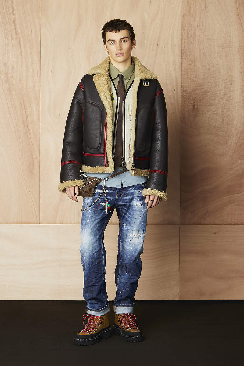 SHEARLING AVIATOR JACKET