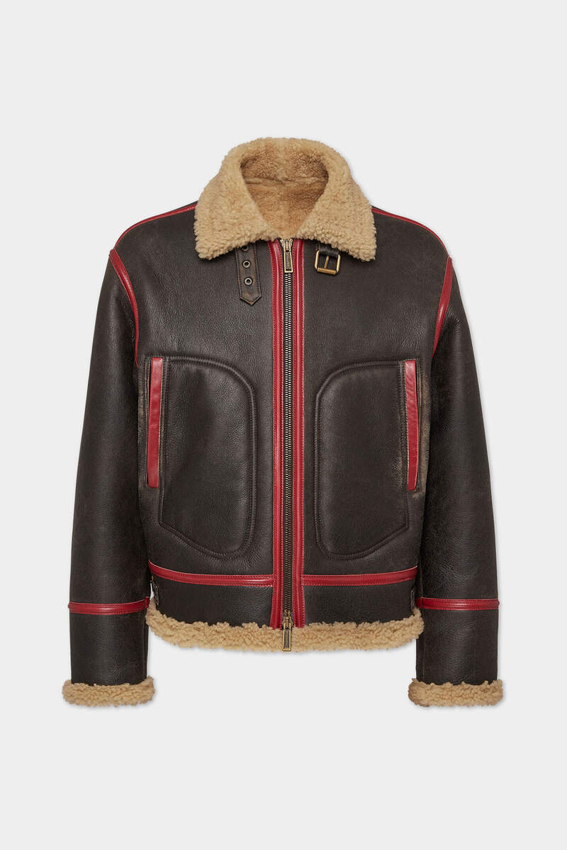 SHEARLING AVIATOR JACKET