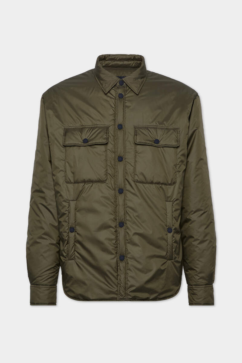 MILITARY LIGHT PUFFER SHIRT