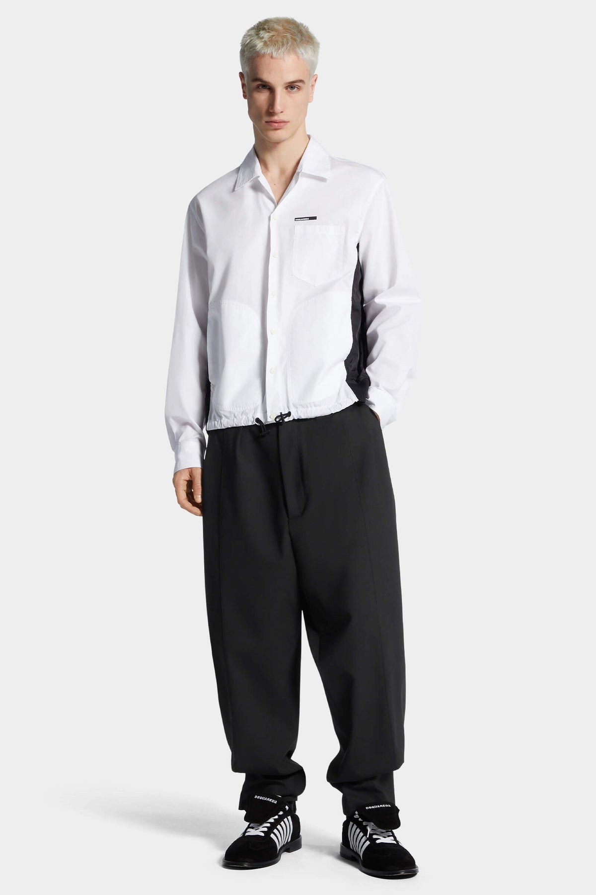 Drawstring Hybrid Shirt