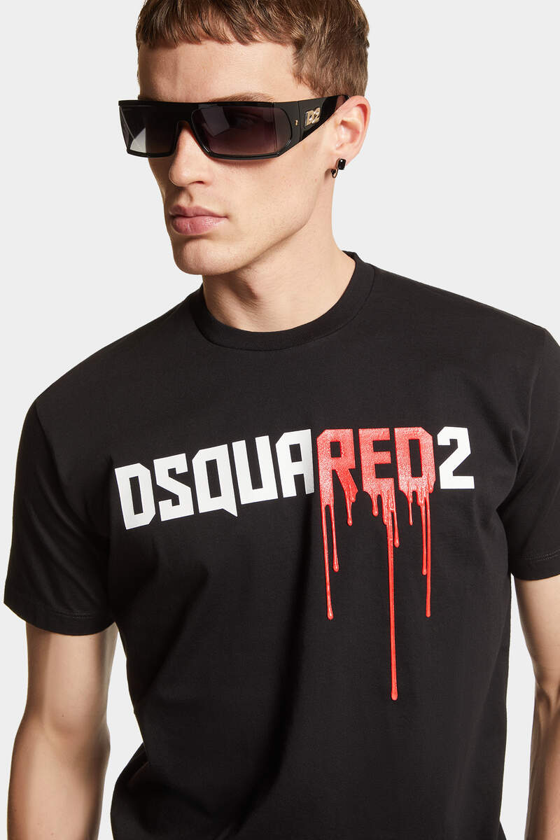 BLOODY RED DSQUARED2 COOL FIT T-SHIRT