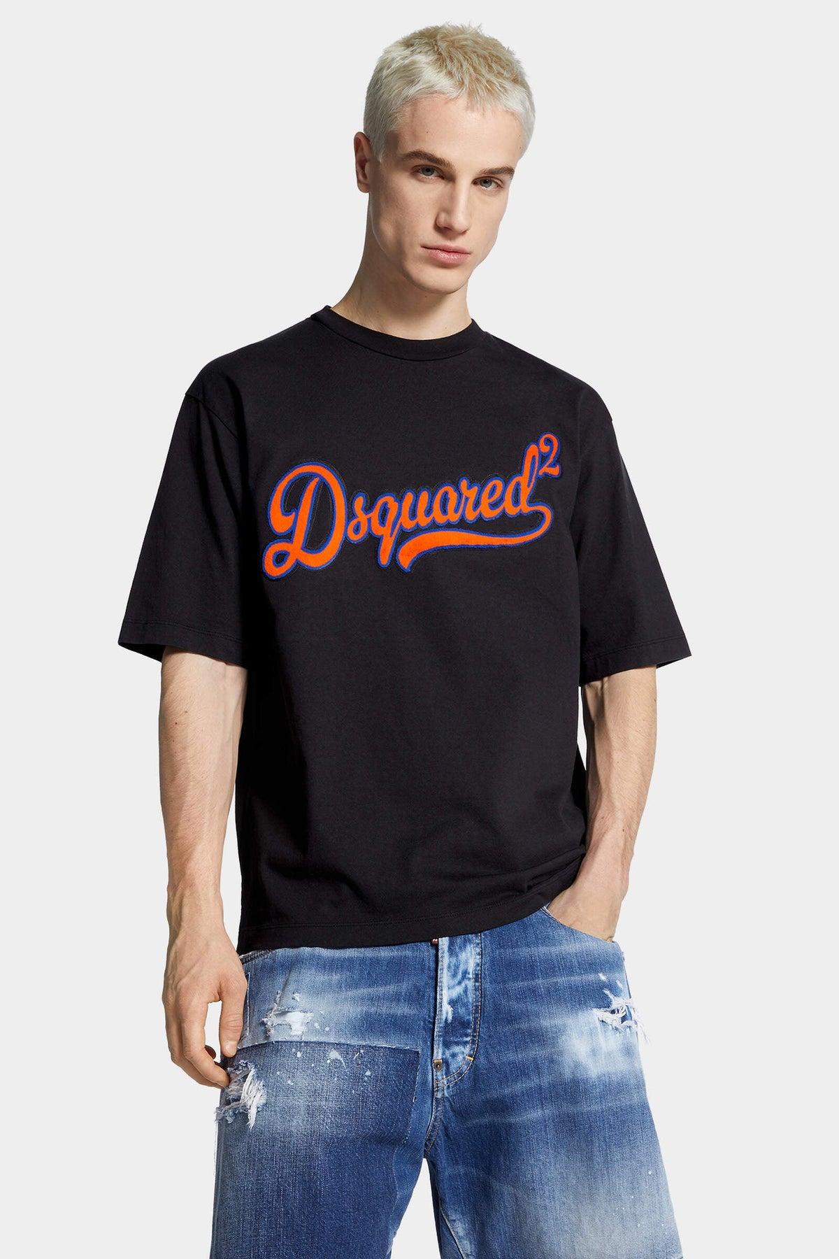 Loose Fit Sponge Patch T-Shirt