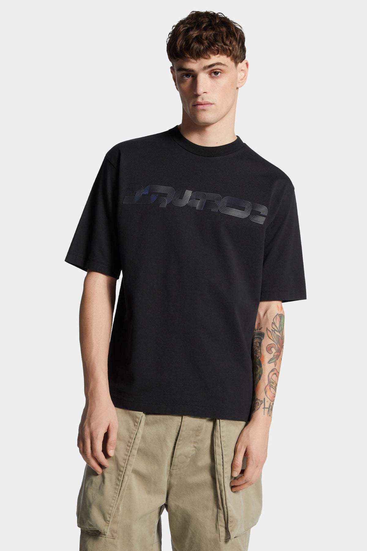 Loose Fit Raised Print T-Shirt