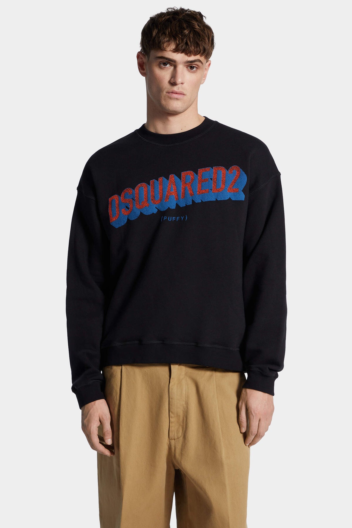Relax Fit Tactile Logo Crewneck