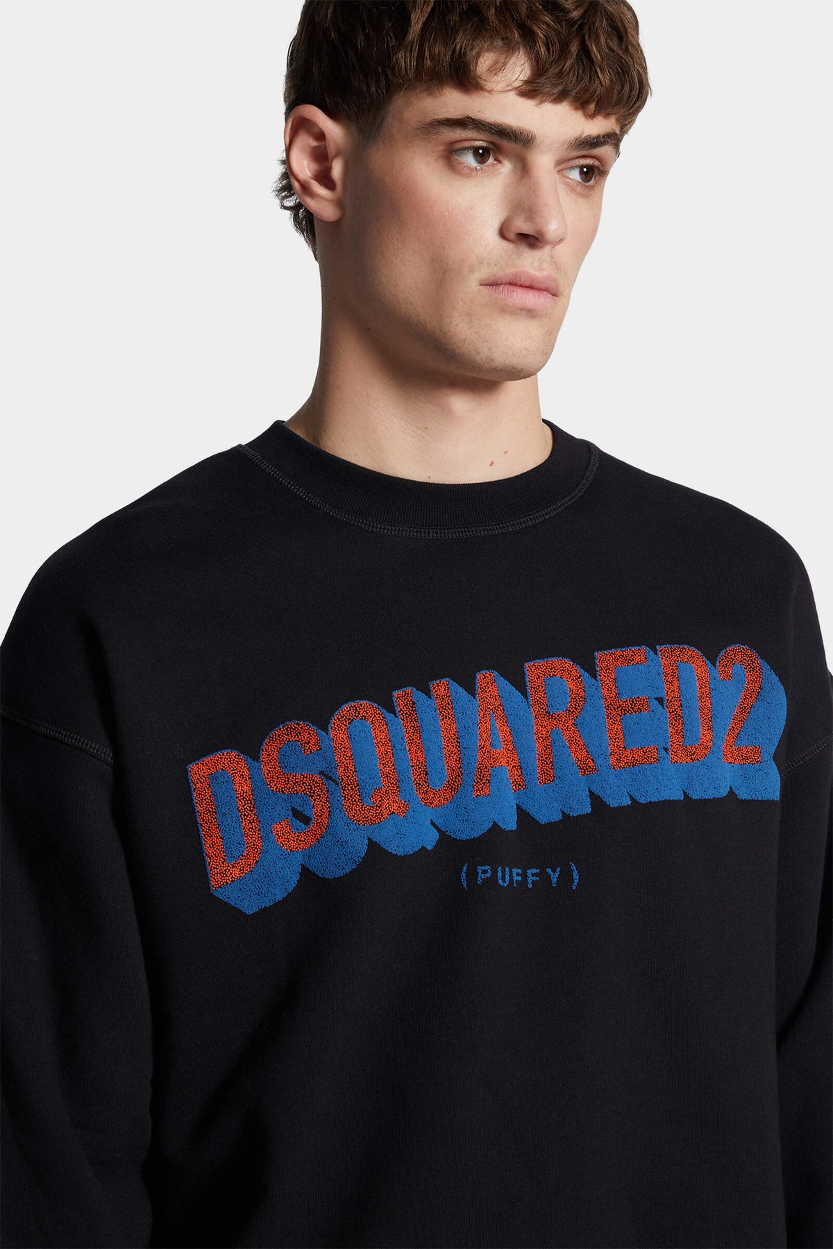 Relax Fit Tactile Logo Crewneck