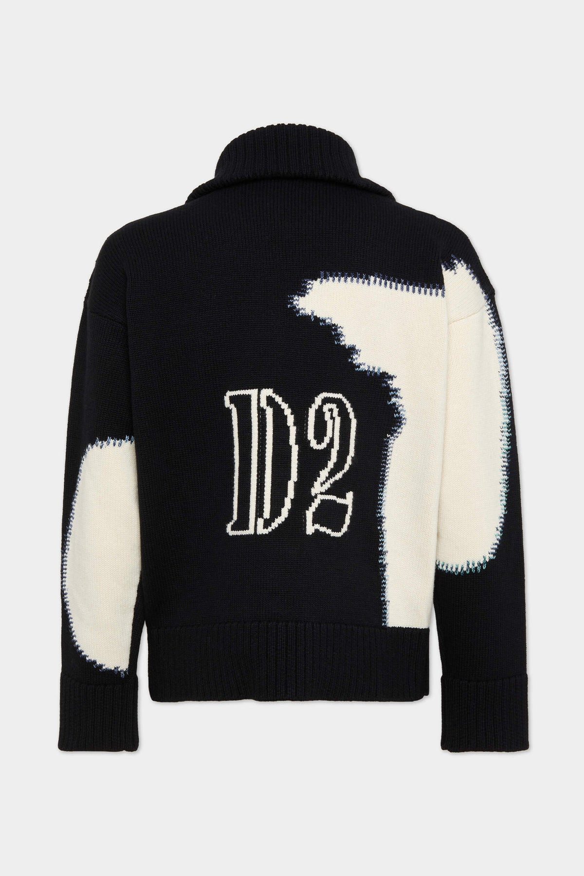 Fake Stitch D2 Zipped Cardigan