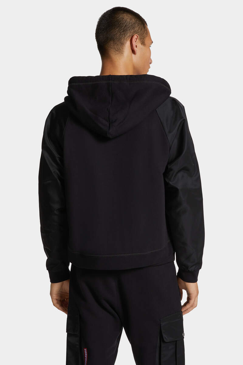 CROPPED RELAX FIT UTILITY HOODIE