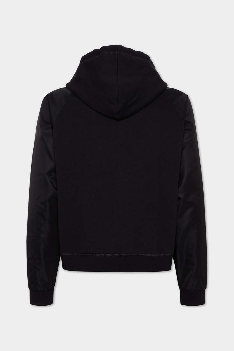 CROPPED RELAX FIT UTILITY HOODIE