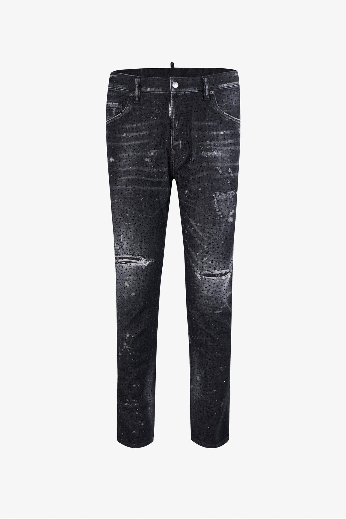 BLACK GALAXY WASH SKATER JEANS