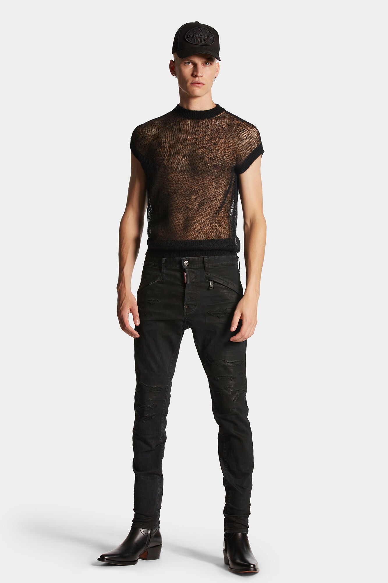 BLACK BULL RIPPED WASH COOL GUY JEANS