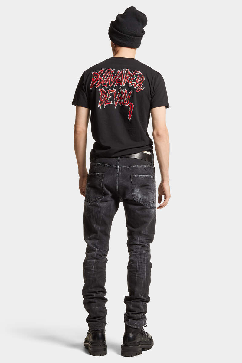 BLACK WARP WASH COOL GUY JEANS