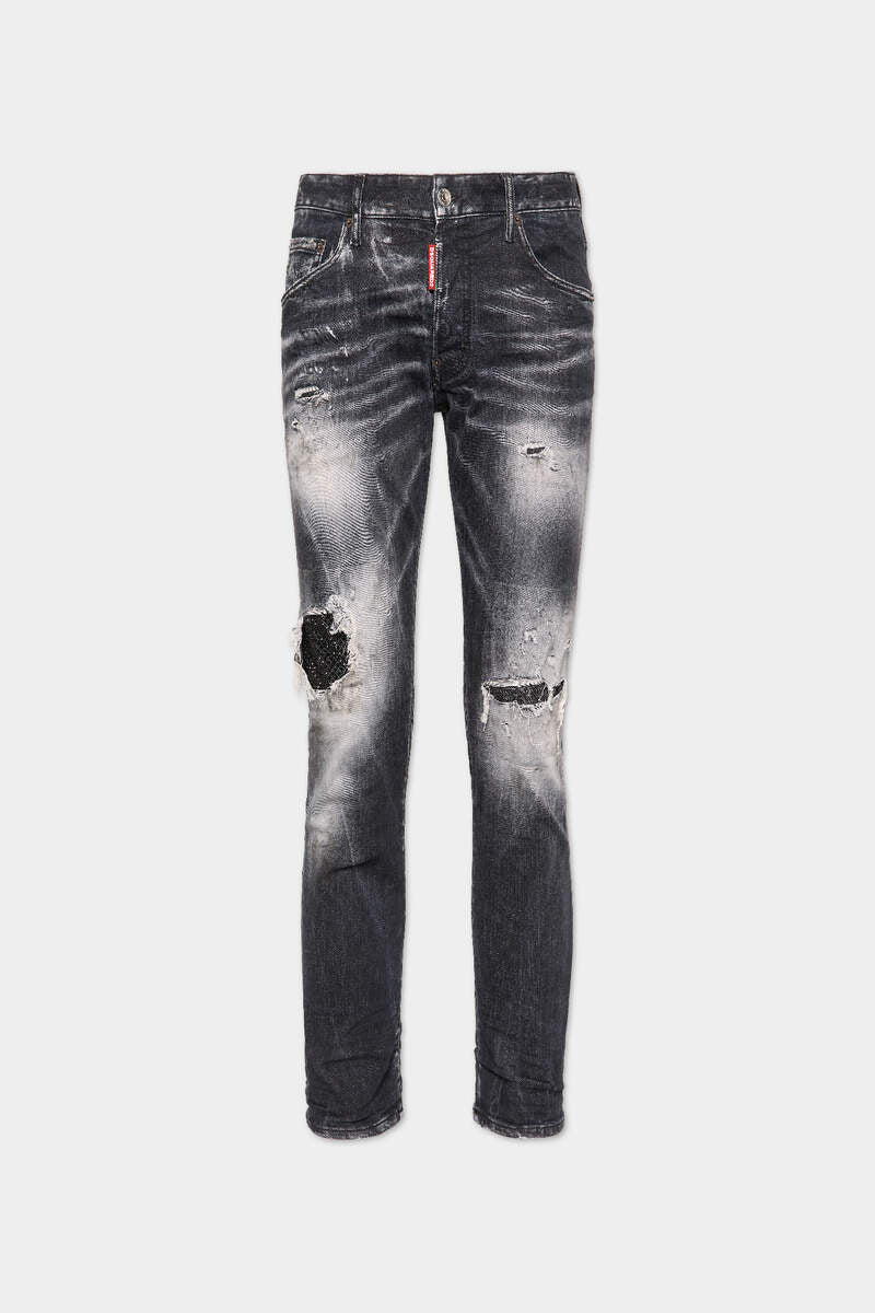 BLACK JET SET WASH SKATER JEANS