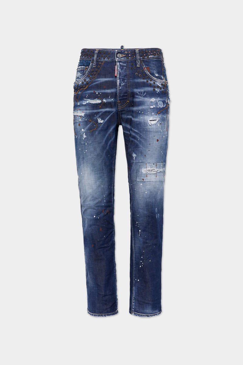 DARK RUST RIVETS WASH 642 JEANS