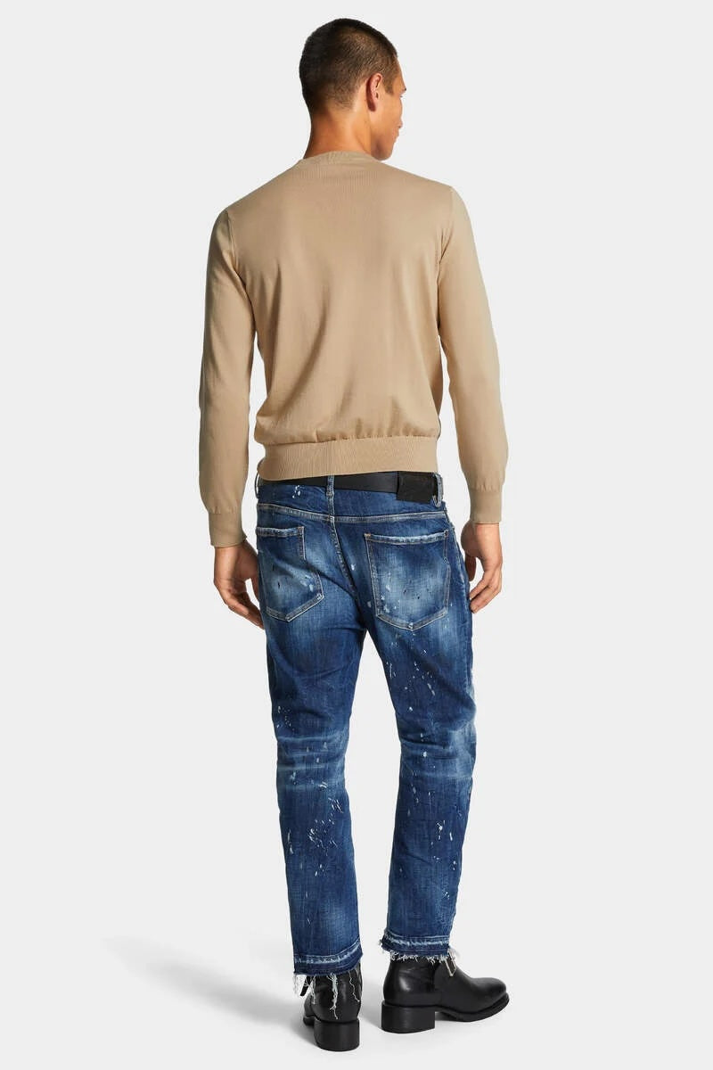 MEDIUM RIPPED WASH BRO JEANS