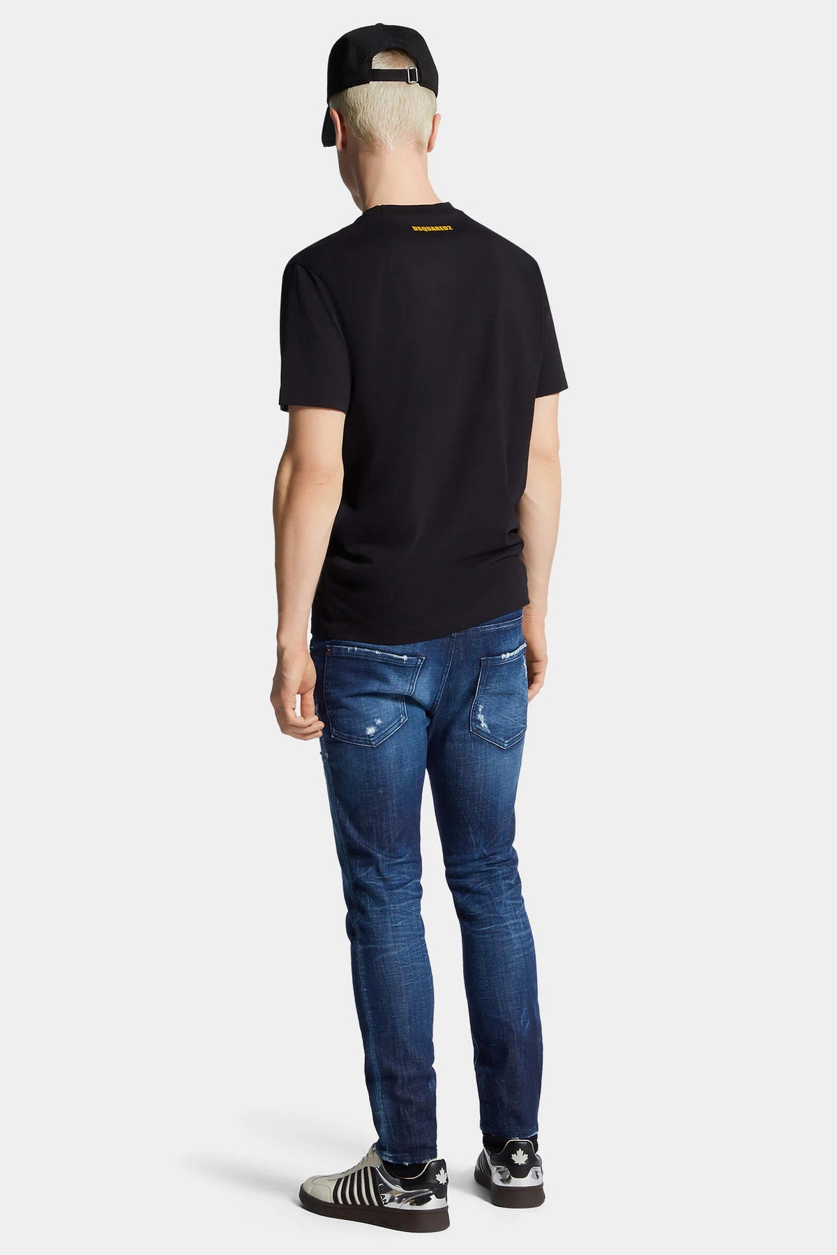 Dark Blue Wash Skater Jeans