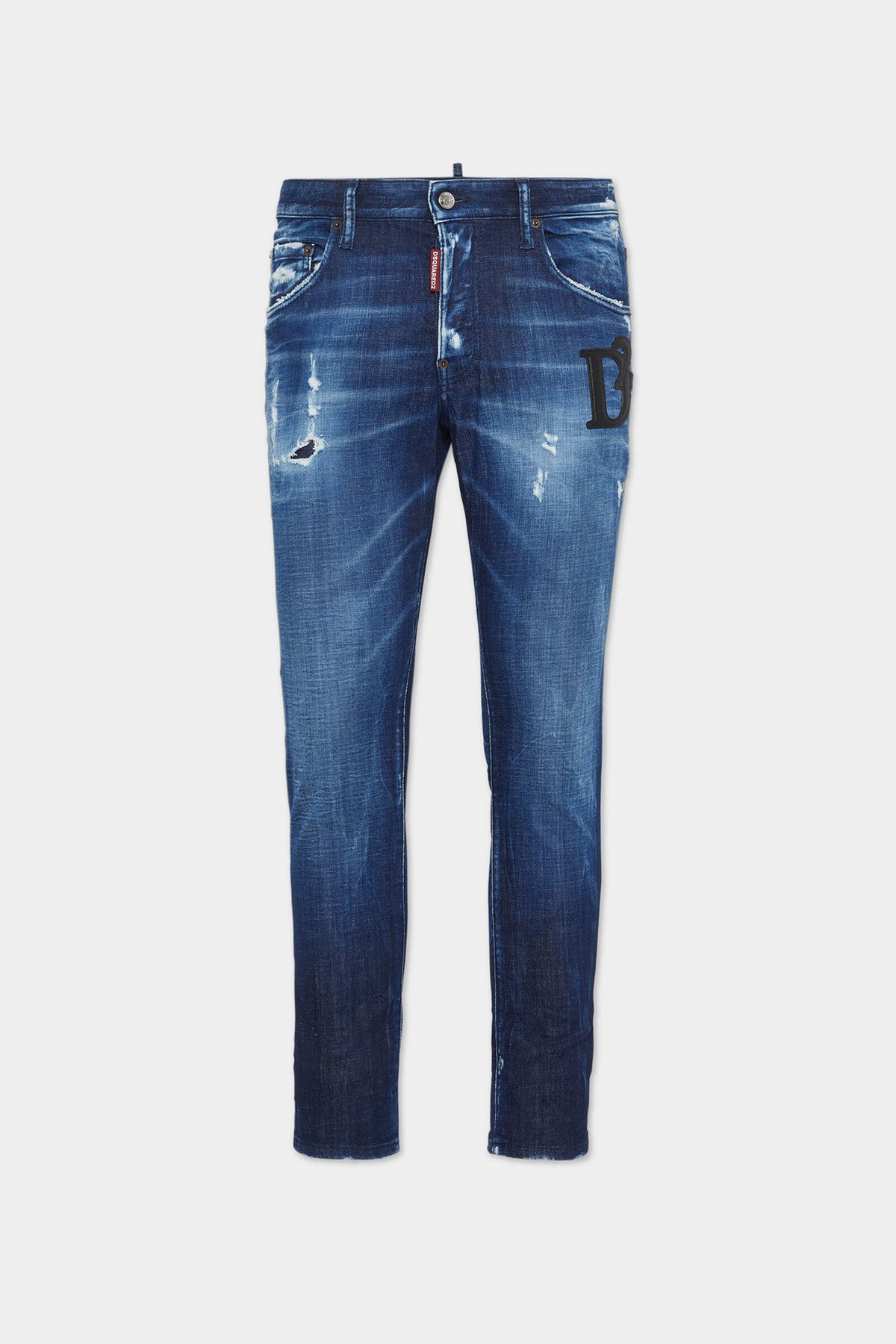 Dark Blue Wash Skater Jeans