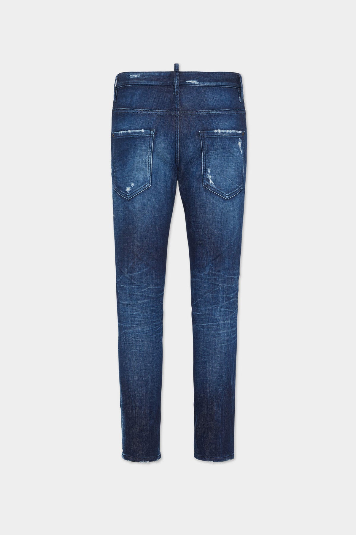 Dark Blue Wash Skater Jeans