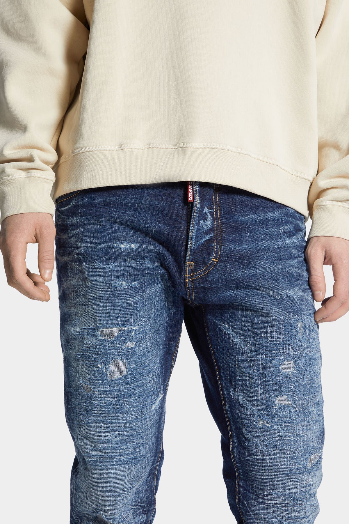 Dark Scratch Wash Cool Guy Jeans