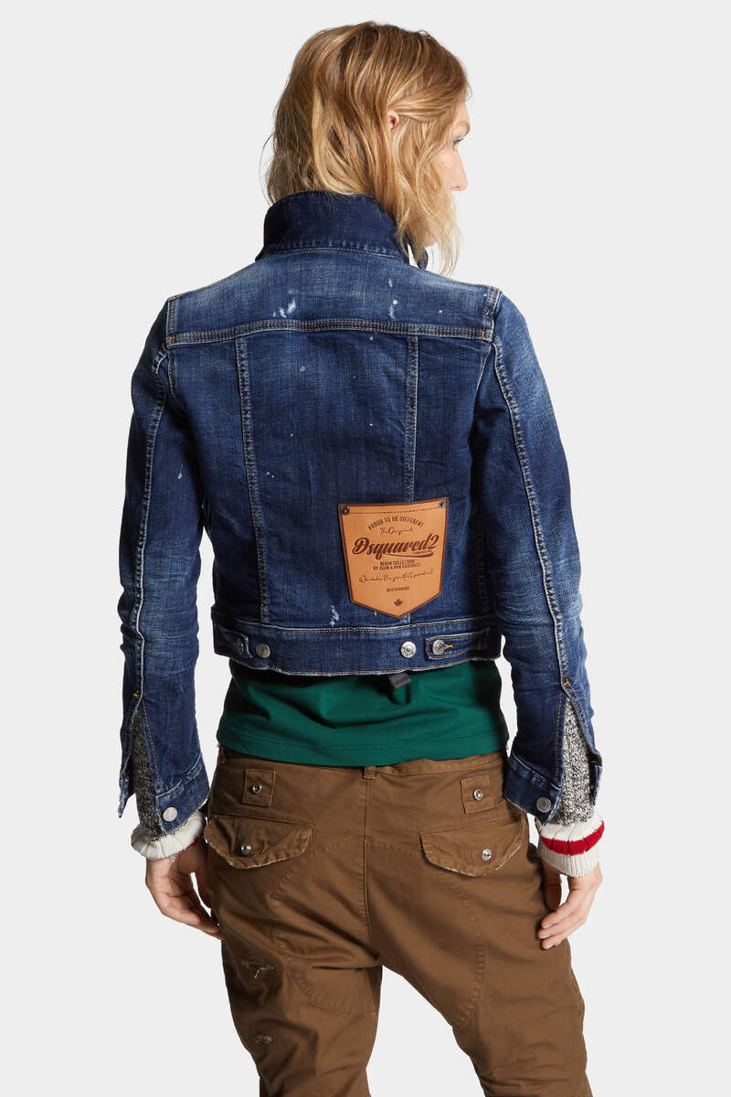 DARK PERFECT CLEAN WASH CLASSIC JEAN JACKET