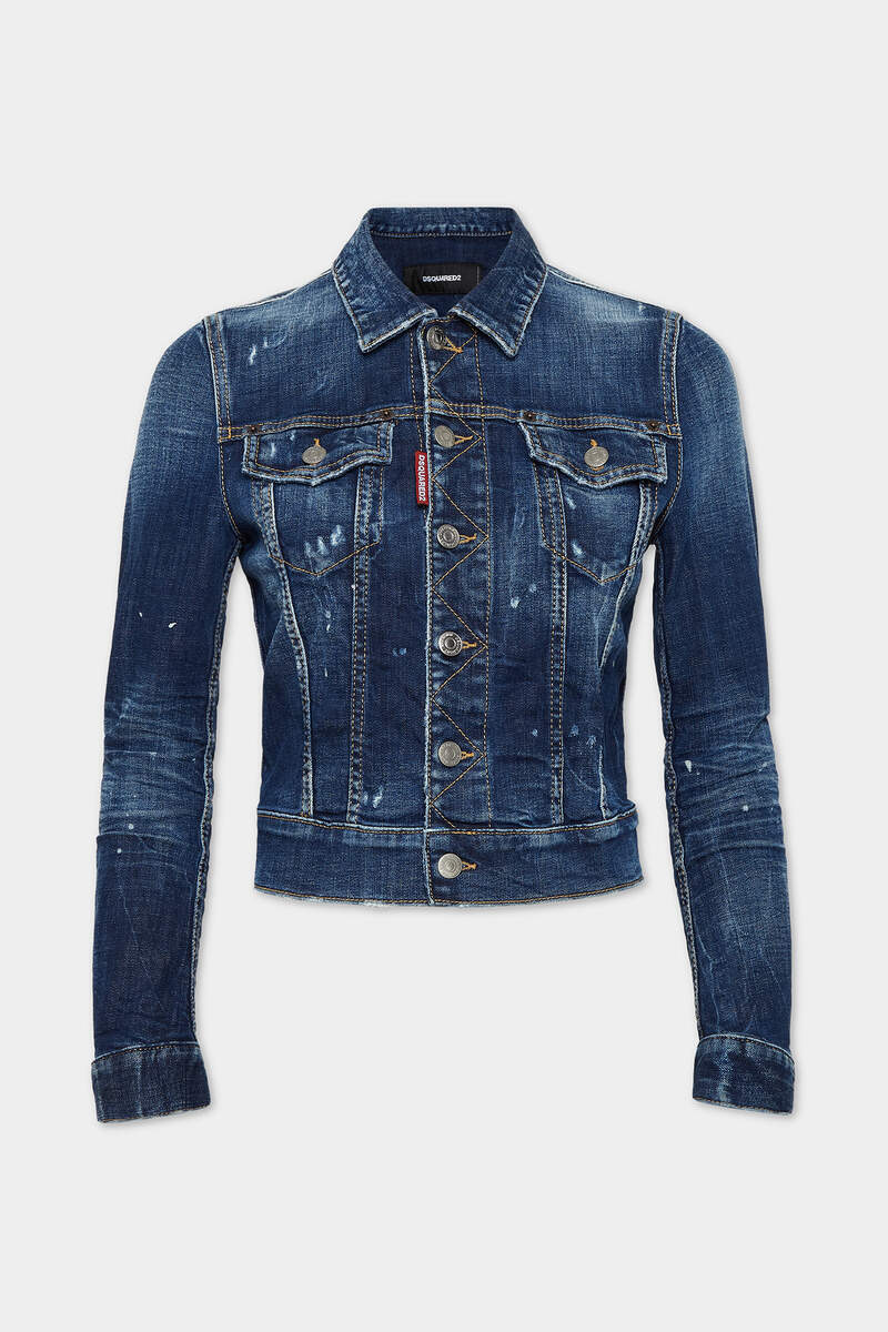 DARK PERFECT CLEAN WASH CLASSIC JEAN JACKET