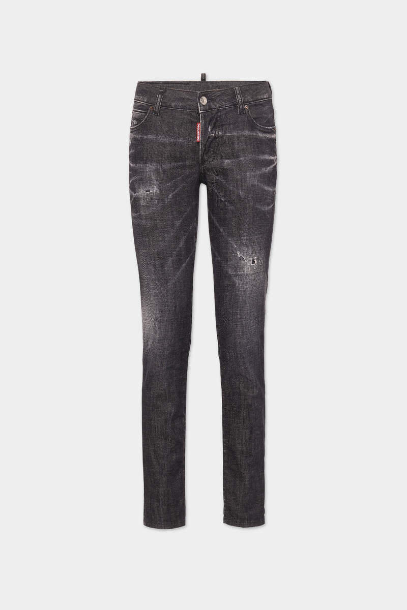 BLACK EASY WASH MEDIUM WAIST JENNIFER JEANS