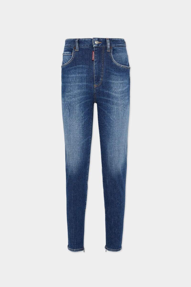 MEDIUM EASY WASH HIGH WAIST TWIGGY JEANS