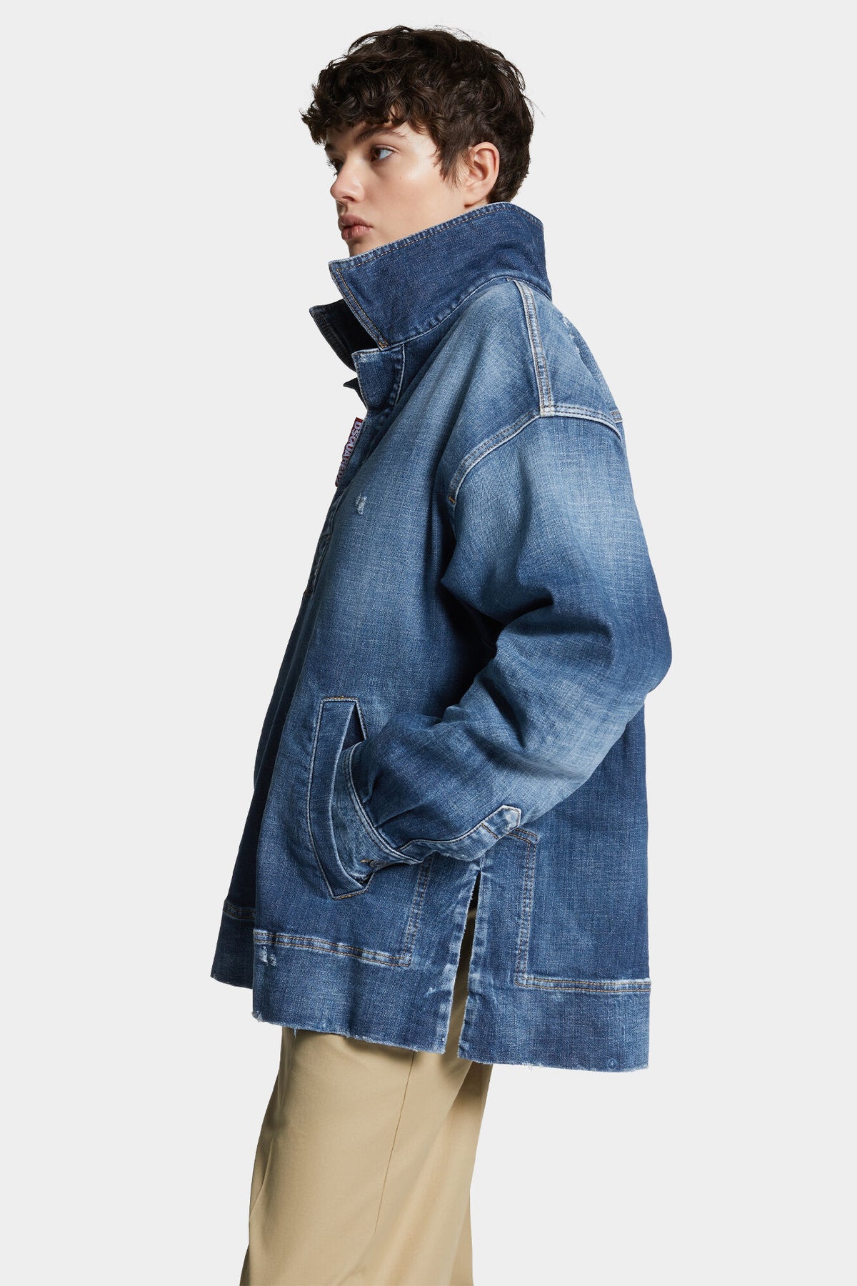 Medium Wash Relaxed Denim Shirt