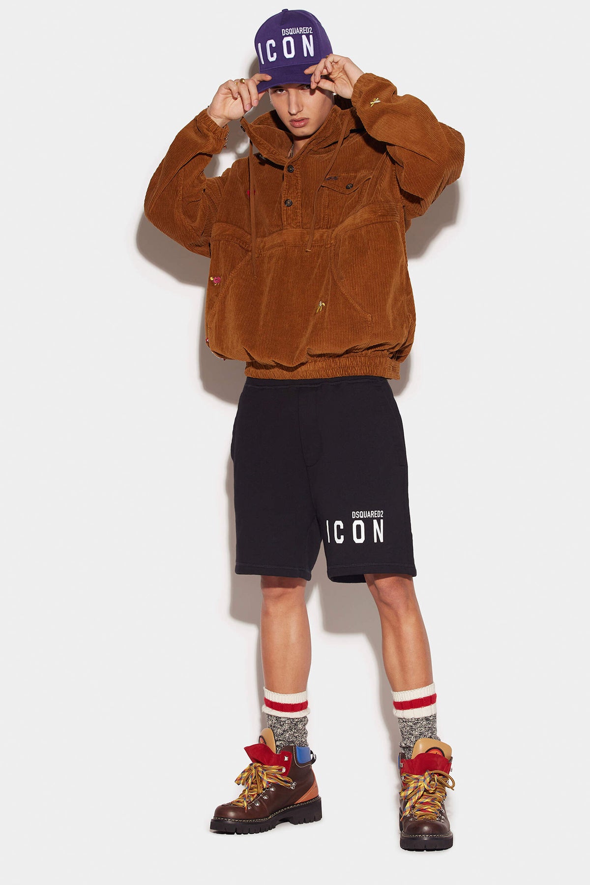 BE ICON WASH RELAXED SHORTS