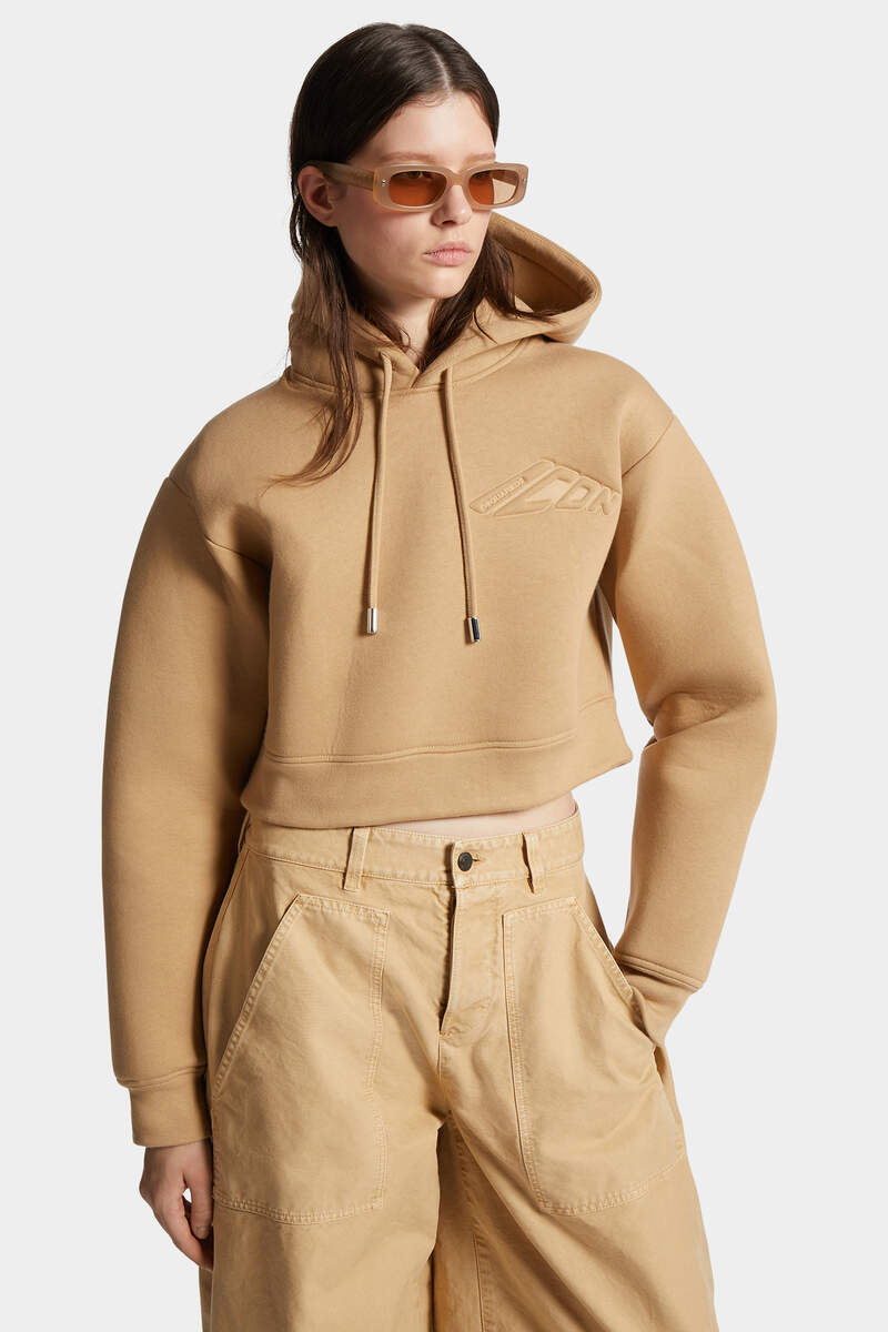 ICON NEW GENERATION DOUBLE FLEECE CROPPED HOODIE