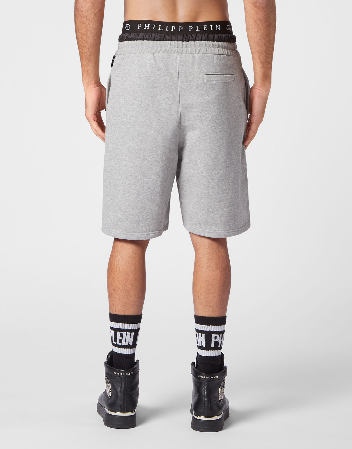 Jogging Shorts Hexagon grey