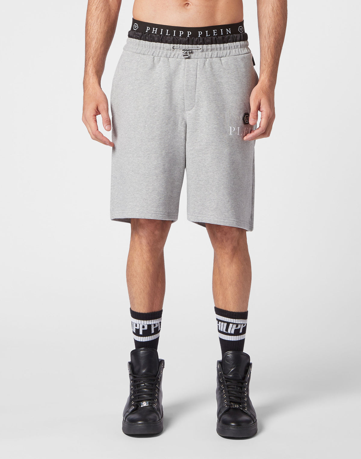 Jogging Shorts Hexagon grey
