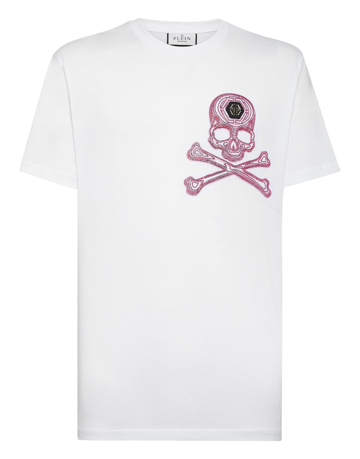 T-shirt Round Neck SS with Crystals Skull&Bones