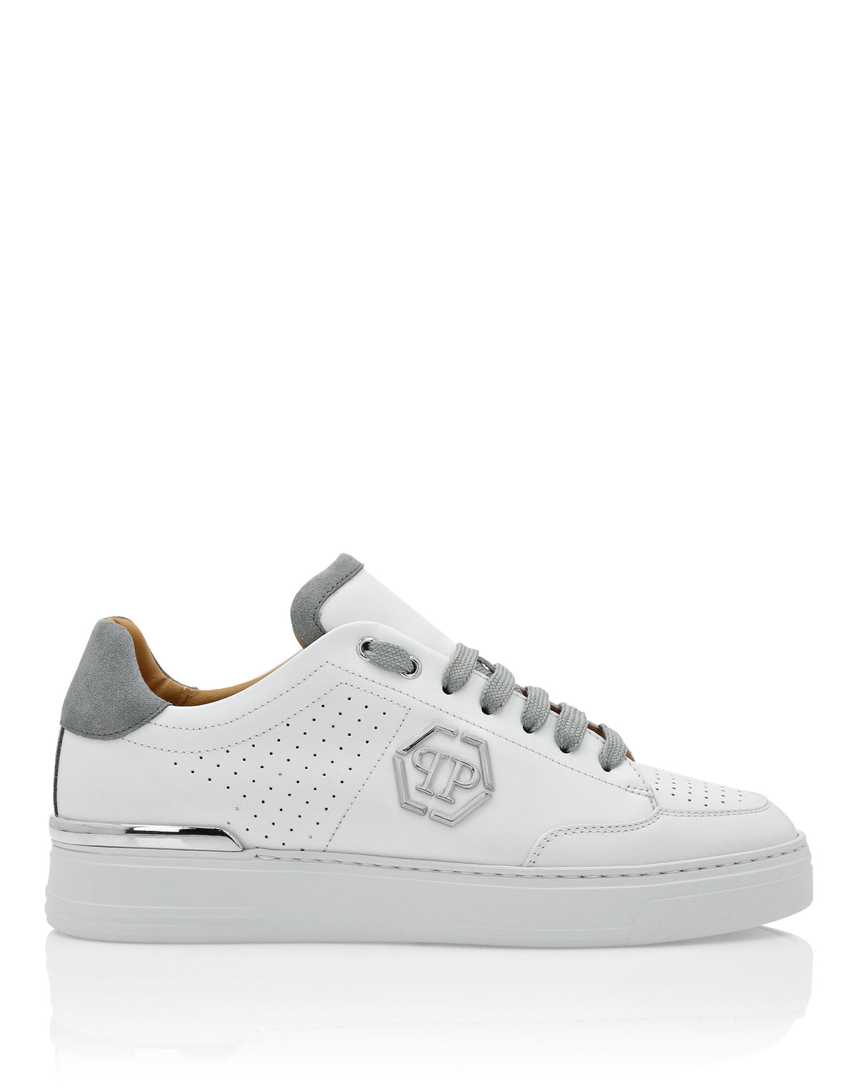 Mix Leather Lo-Top Sneakers