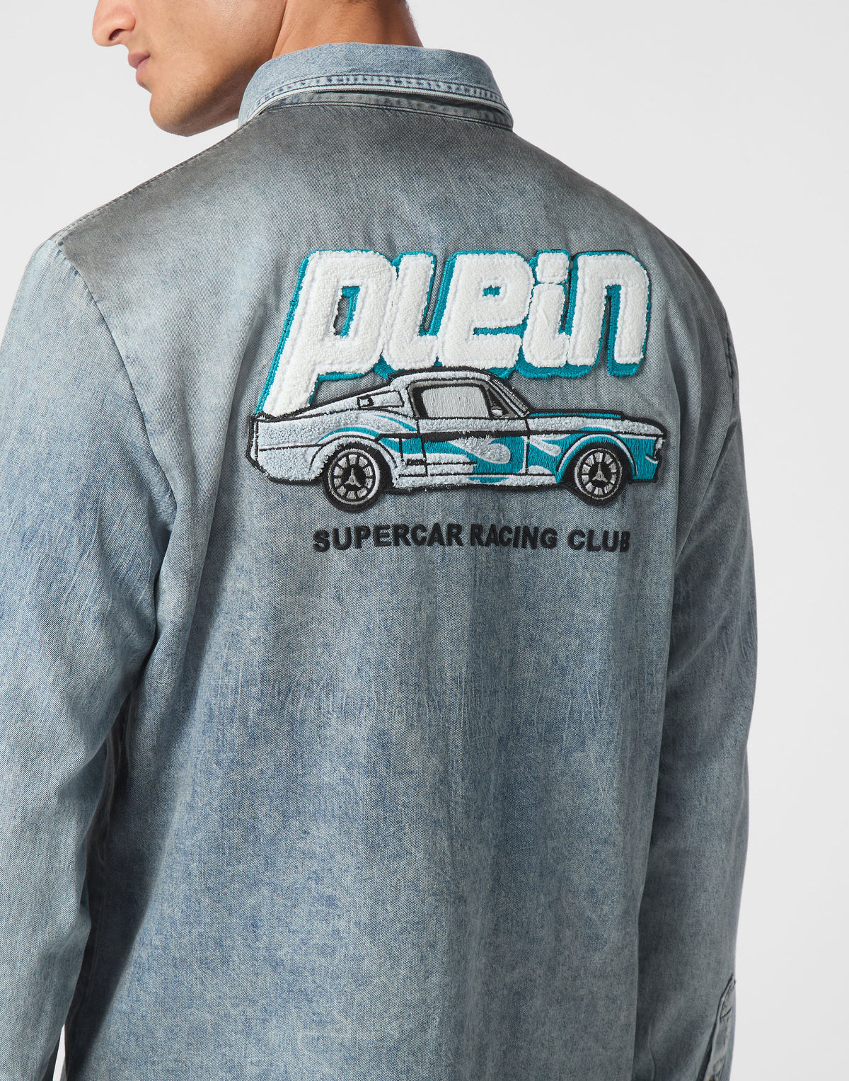 Denim Shirt LS Cars Racing-YC Group|Luxury Fashion