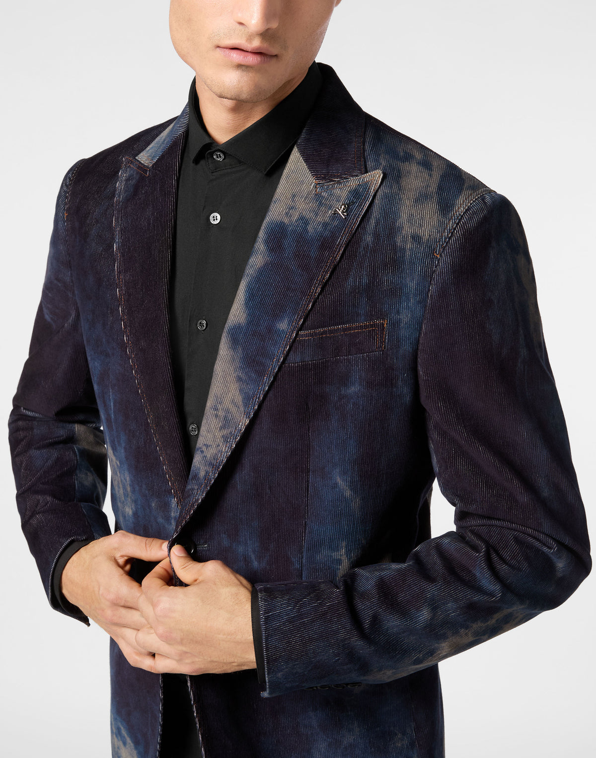 Bleached Velvet Blazer Gigolò Fit