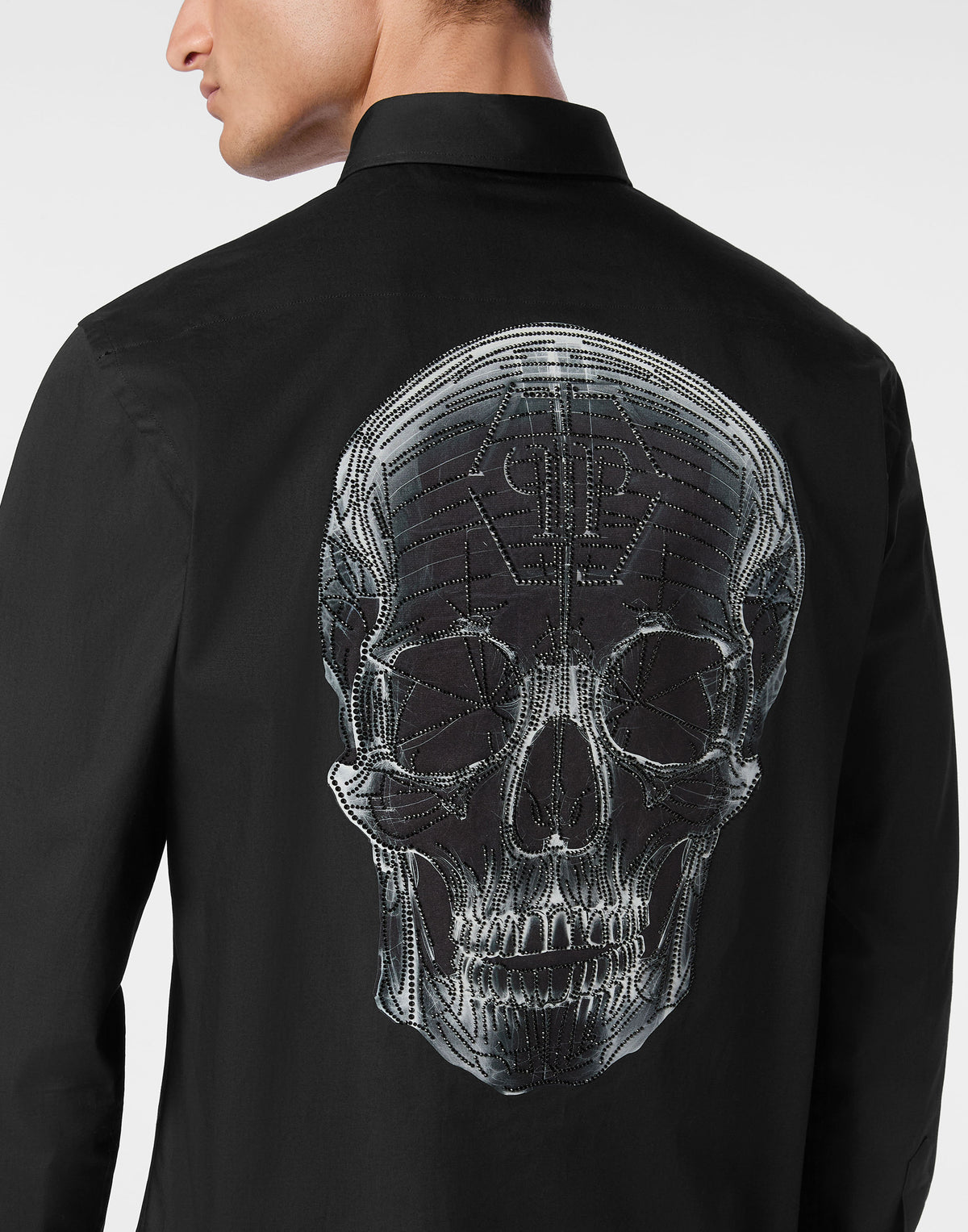 Shirt Sugar Daddy Cut LS Strass Skull