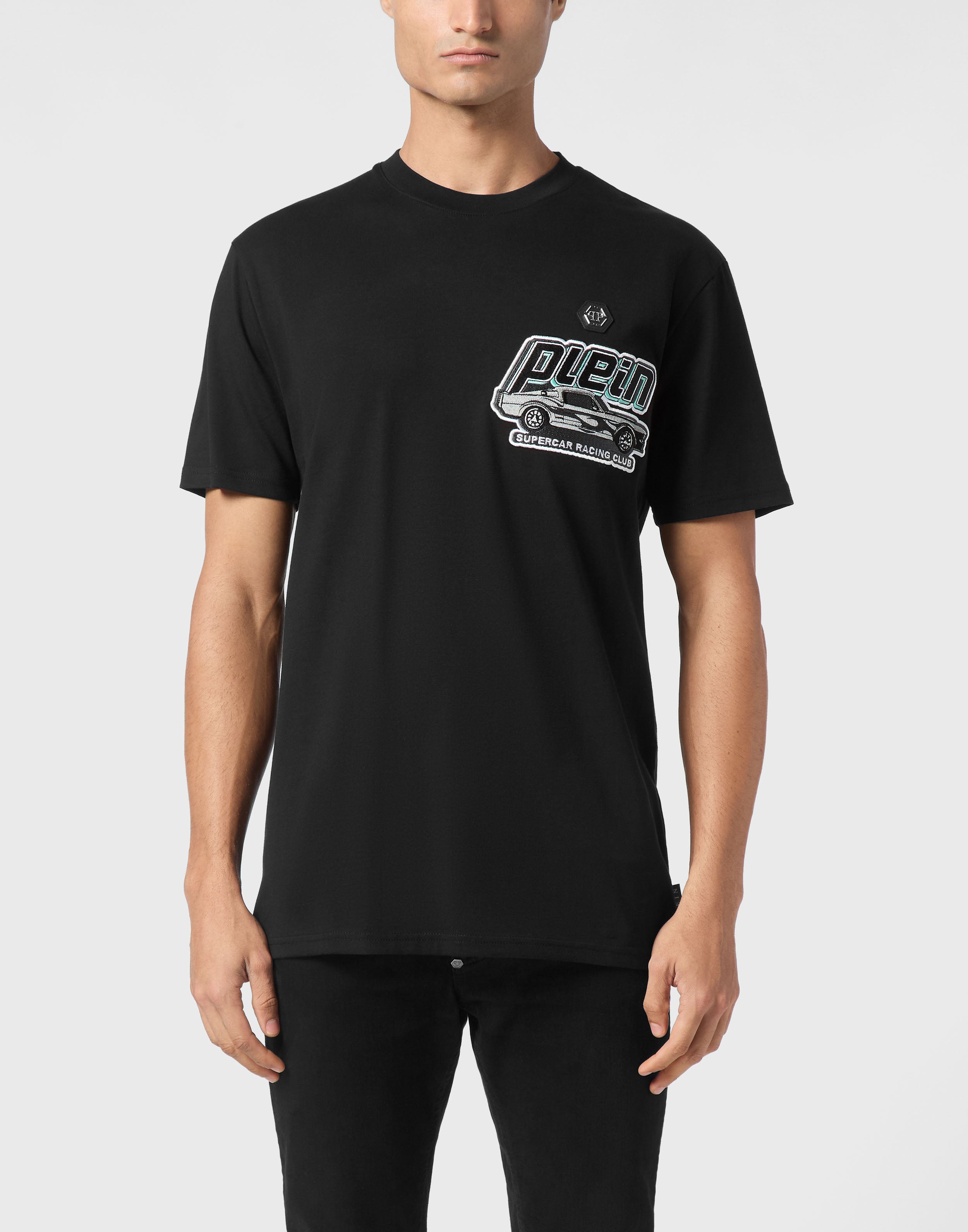 関送込◆PHILIPP PLEIN ラウンドネック SS ジャージー Tシャツ 関送込◇PHILIPP PLEIN ラウンドネック SS ジャージー Tシャツ