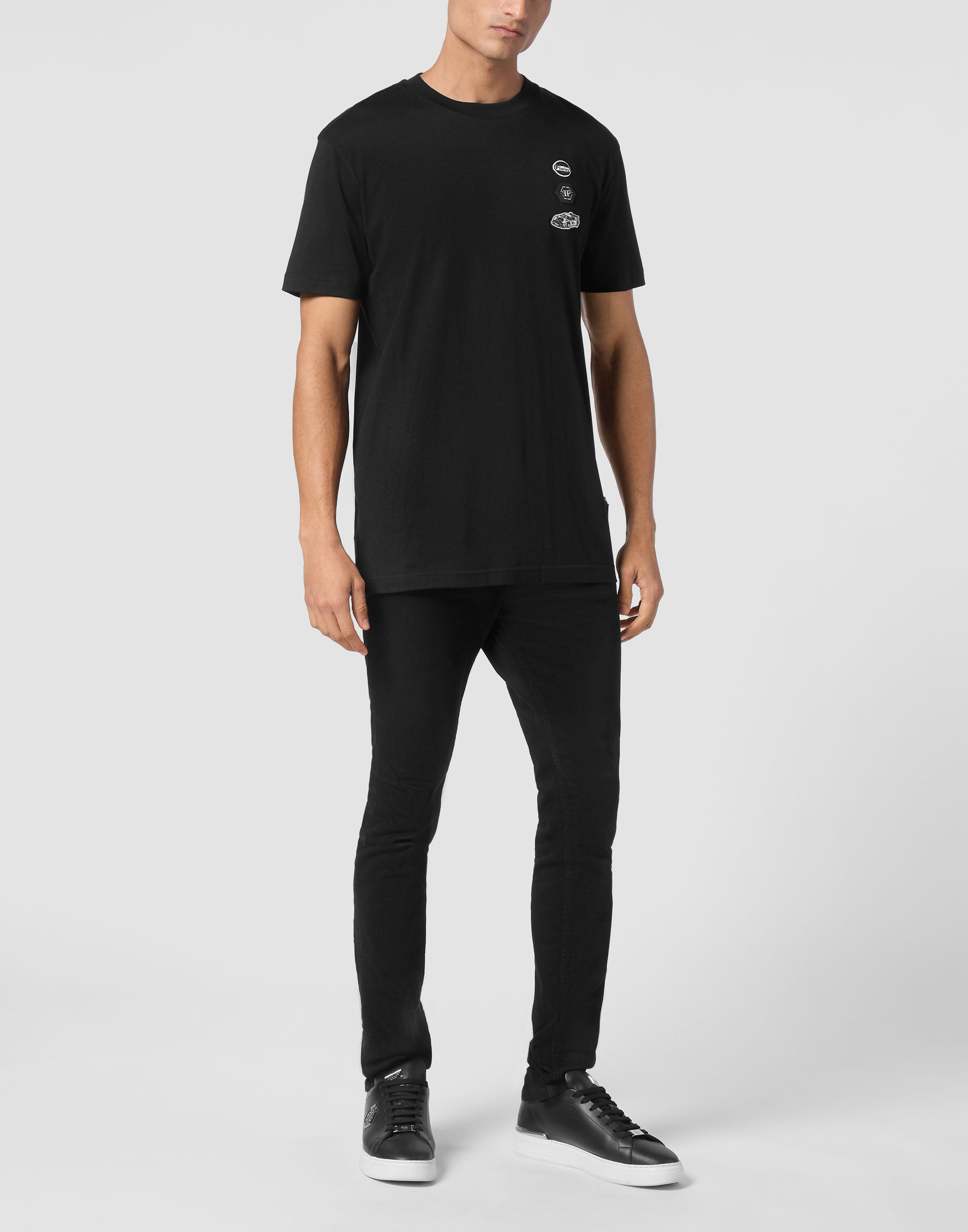 関送込◆PHILIPP PLEIN ラウンドネック SS ジャージー Tシャツ 関送込◇PHILIPP PLEIN ラウンドネック SS ジャージー Tシャツ