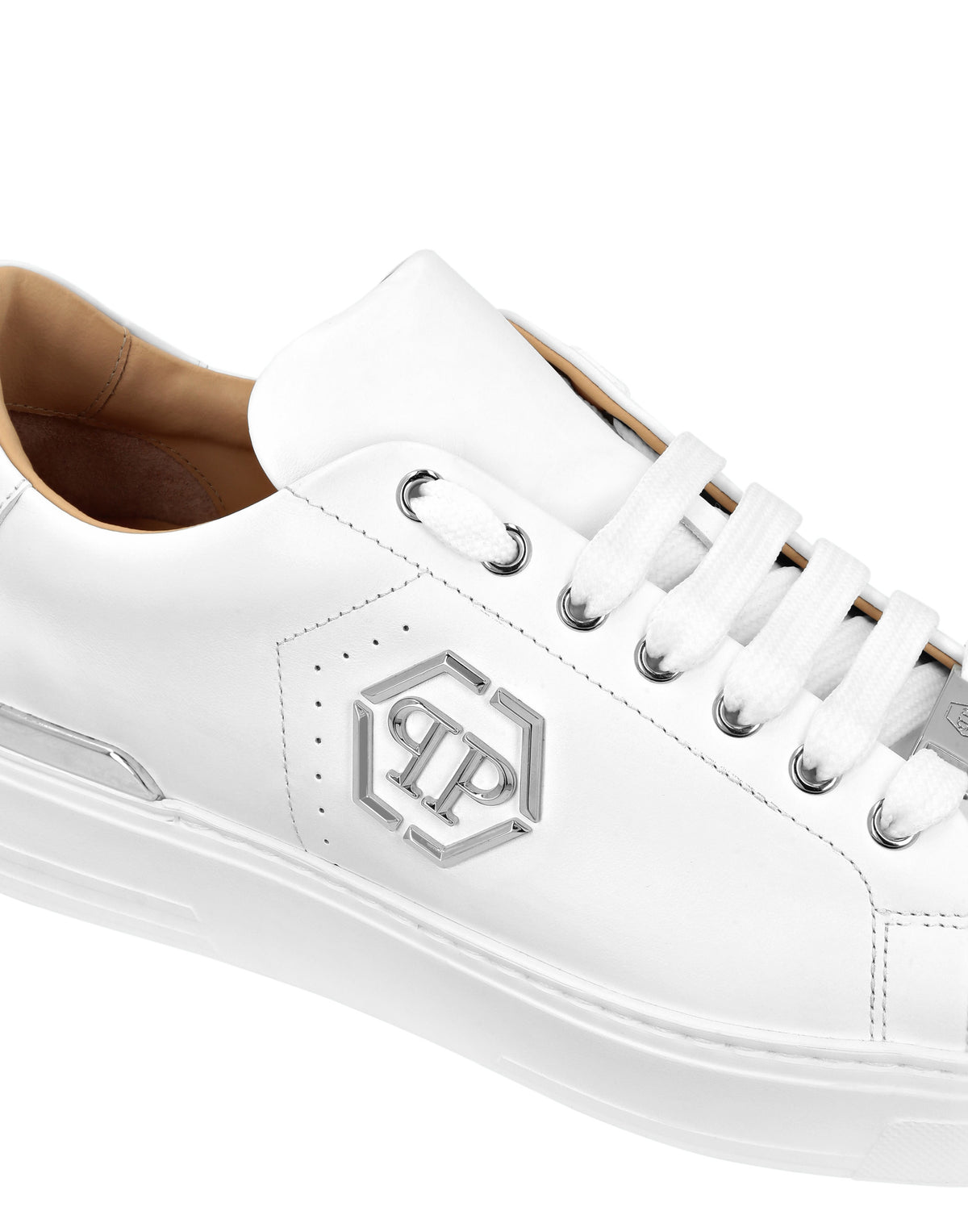 Nappa Leather Lo-Top Sneakers Hexagon